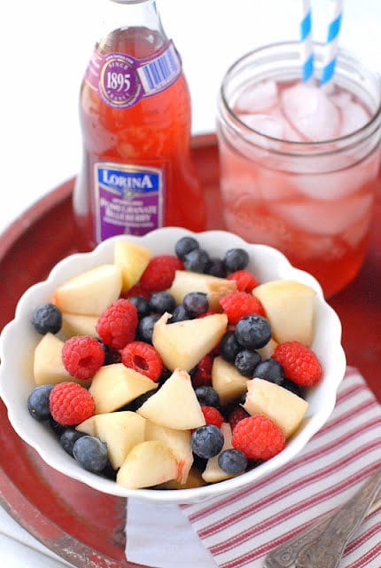 Patriotic Salads White Peaches