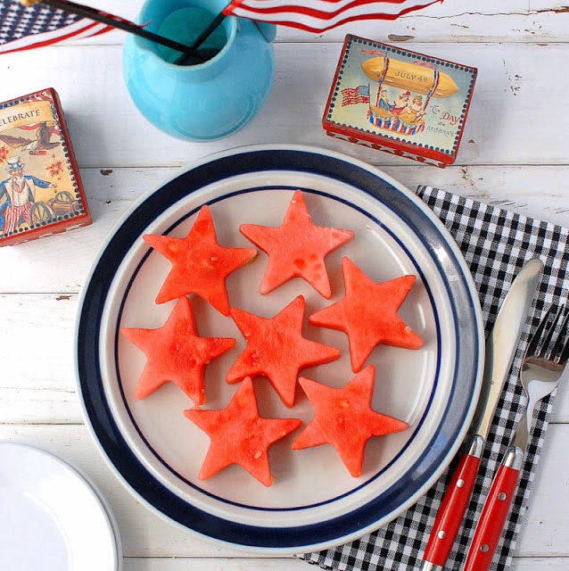 Patriotic Salads Watermelon star