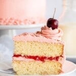 cherry sour cream cake title