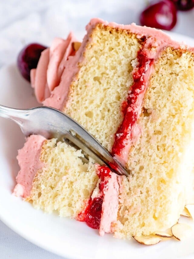 Cherry Sour Cream Cake