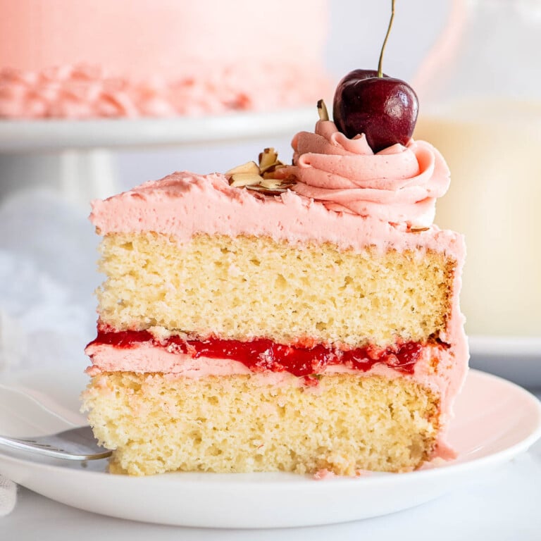 Cherry Sour Cream Cake with Cherry Buttercream - Boulder Locavore