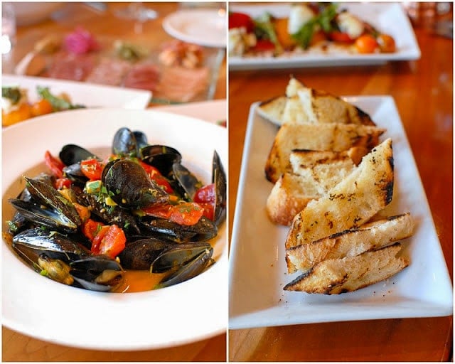 Vail Sweet Basil restaurant Mussels and Bread 
