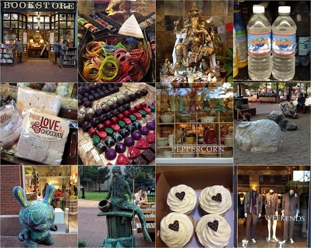 collage of images from boulder co shops