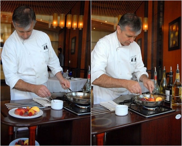 Chef cooking tableside