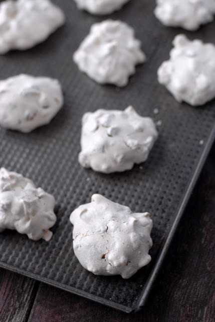 forgotten cookies on vintage baking sheet