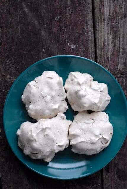 Forgotten Cookies recipe. An airy meringue cookie with chocolate chips and nuts