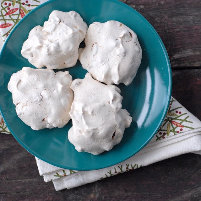 forgotten cookies with chocolate chips on blue plate