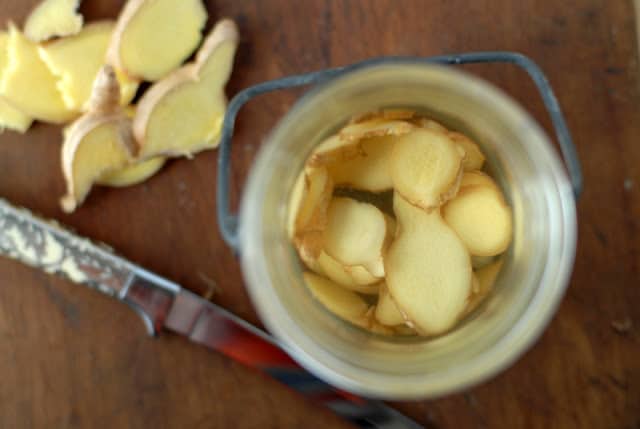 homemade infused ginger vodka