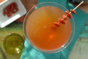 goji berry vodka martini