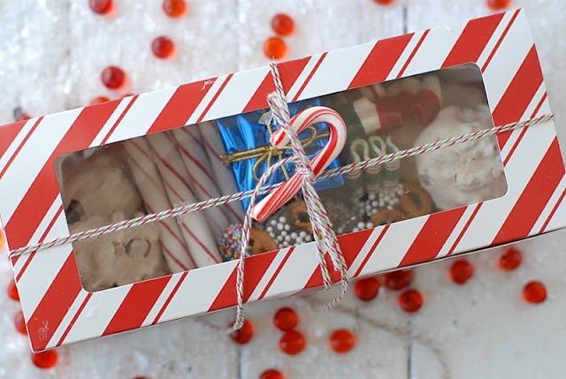 holiday homemade treat boxes.