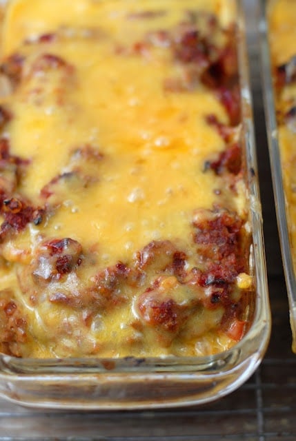 close up of  the Best Taco Meatloaf