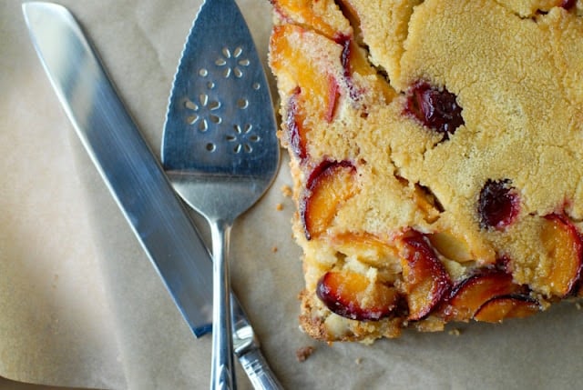 upside down plum cake