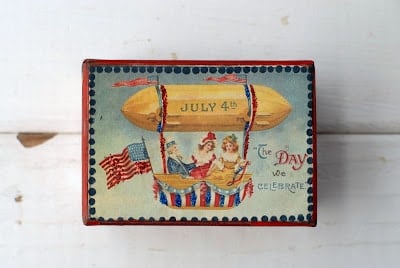 fourth of july vintage box