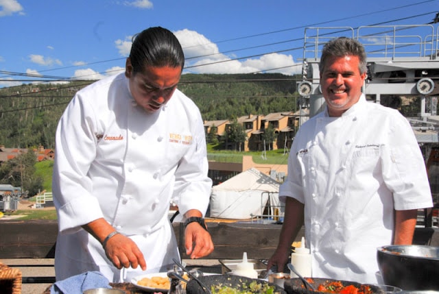 chefs cooking at snowmass festival