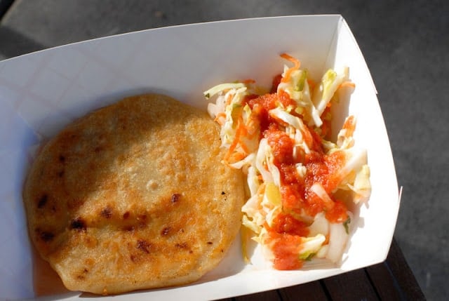 pupusas at Farmers Market