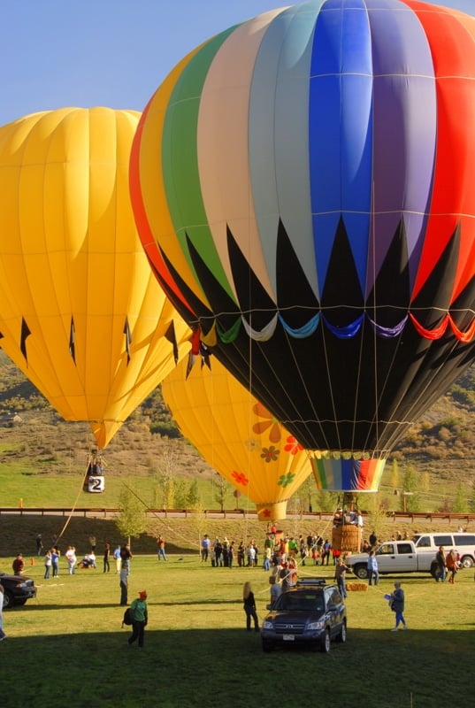 A large balloon in the sky