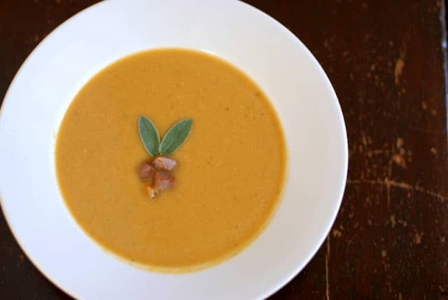 Roasted Pumpkin and Cannellini Bean Soup