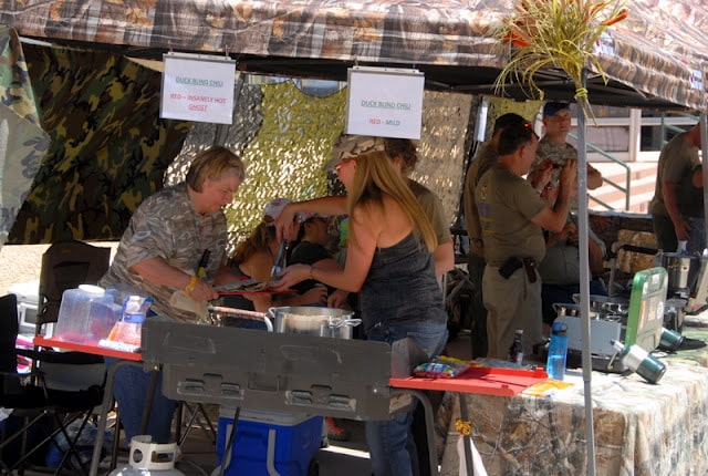 A group of people sitting at a table