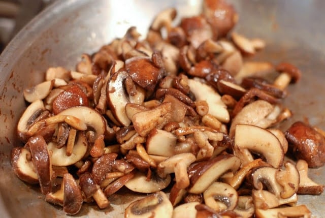 sauteing mushrooms