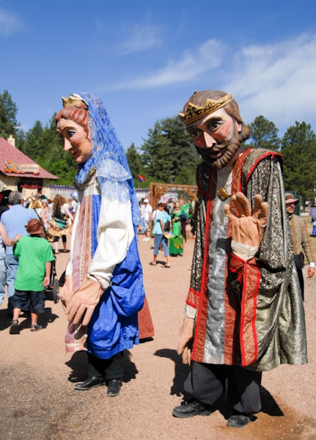A group of people wearing costumes
