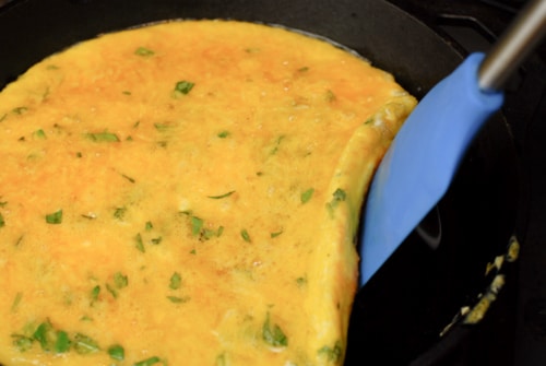 cooking duck egg frittata