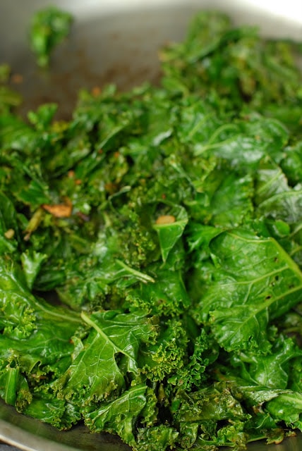 cooked kale