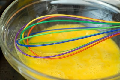 whisking eggs