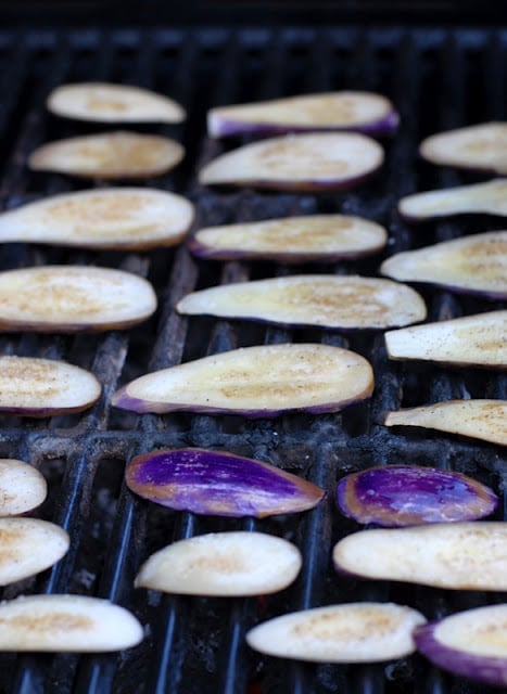 fairytale eggplant on grill