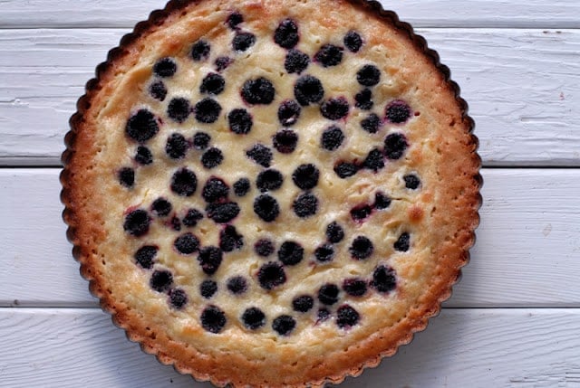 cooked blackberry tart