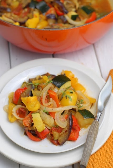 plate of Ratatouille