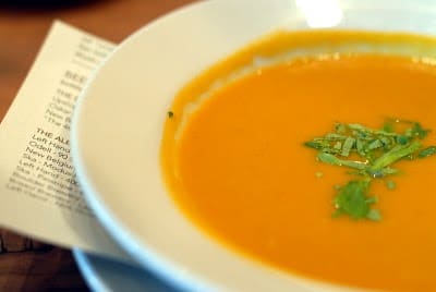 A bowl of soup, with Curry