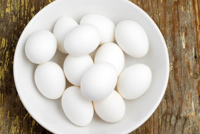 bowl of hard boiled eggs