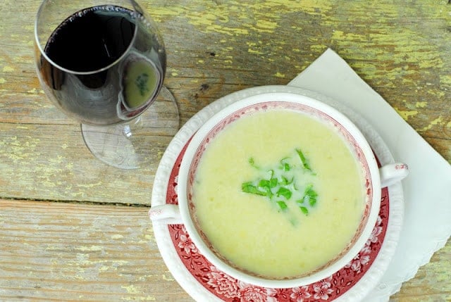 green garlic and leek soup