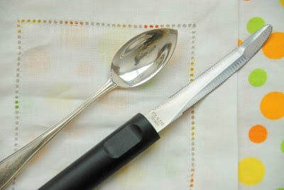 grapefruit spoon and knife