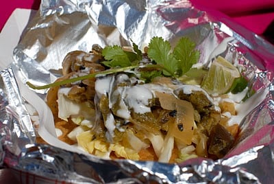 foil with street tacos