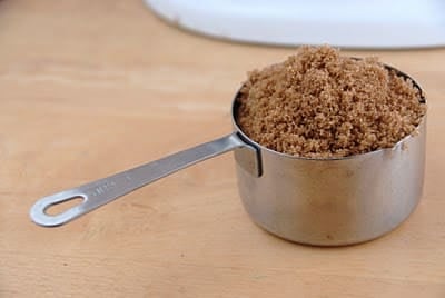 brown sugar in a measuring cup