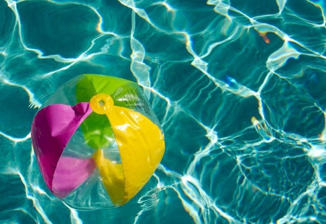 Beach Ball in Swimming Poo