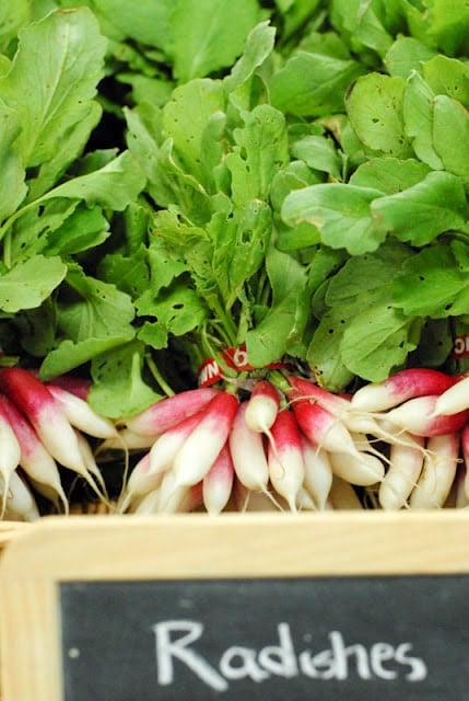 A bunch of vegetables on display