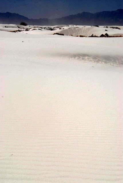 white sand dunes