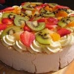 Pavlova with Kiwi and Strawberries | BoulderLocavore.com