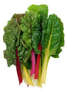 A close up of chard