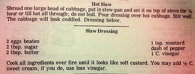 hot slaw recipe