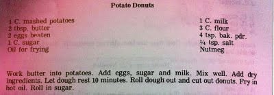 potato donuts recipe