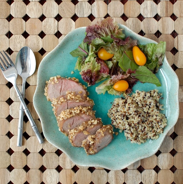 Peanut Encrusted Asian Pork Tenderloin 