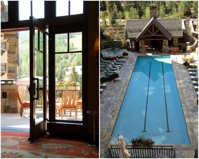 Patio and Pool at Vail 4 Seasons Resor