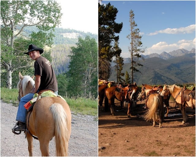 Vail Stables Colorado and horse ride