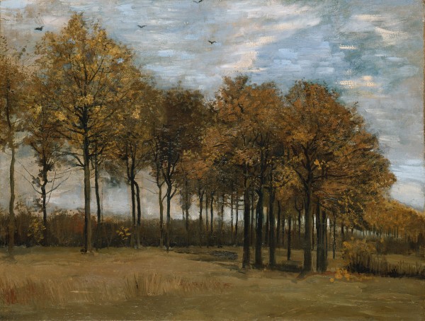 Autumn landscape by van gogg