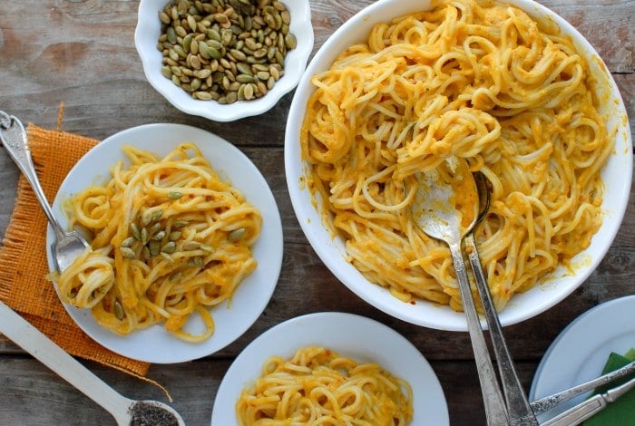 Pumpkin Chipotle Cream Sauce and Pasta