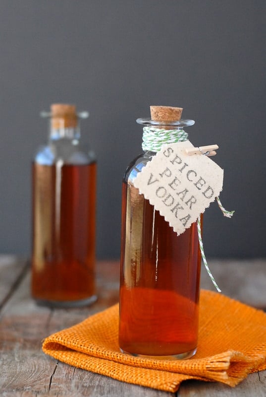 DIY Homemade Spiced Pear Vodka 