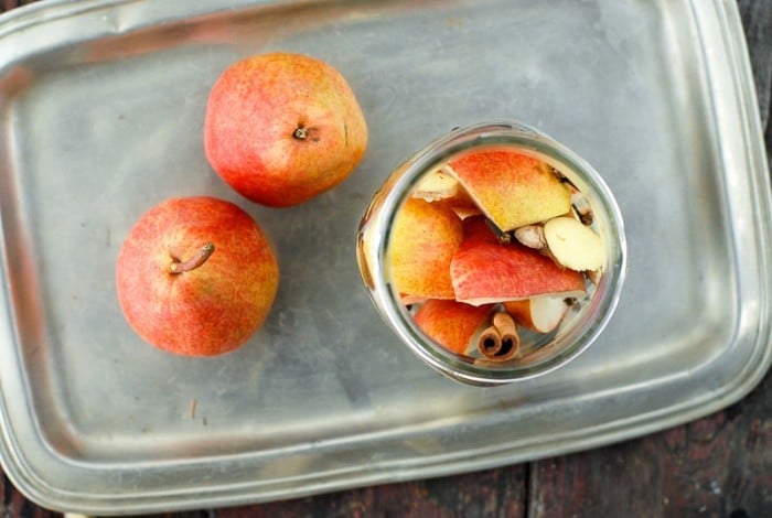 DIY Homemade Spiced Pear Vodka Infusion in jar